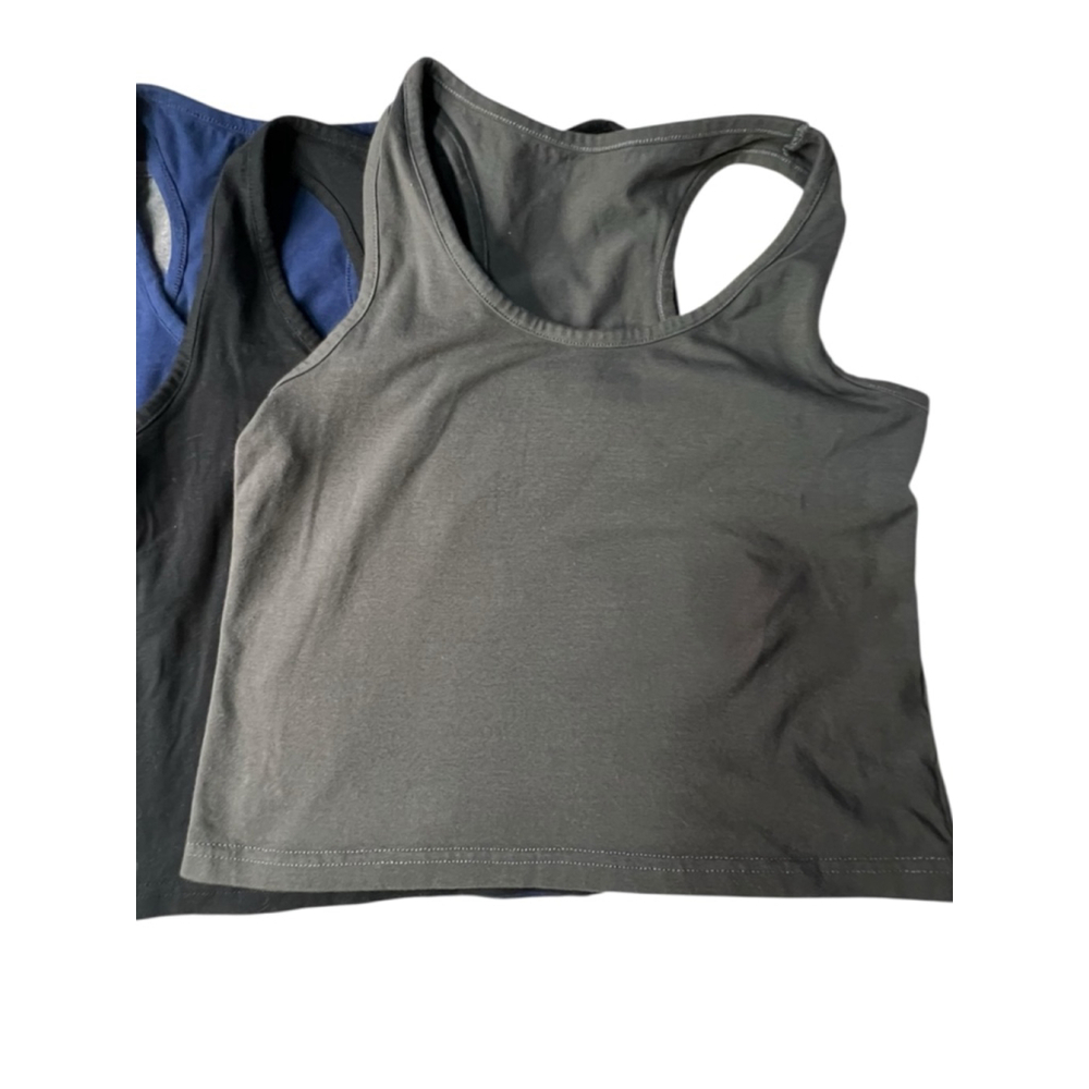 Bundle Of Seven Cropped Razorback Basic Solid Neu… - image 4